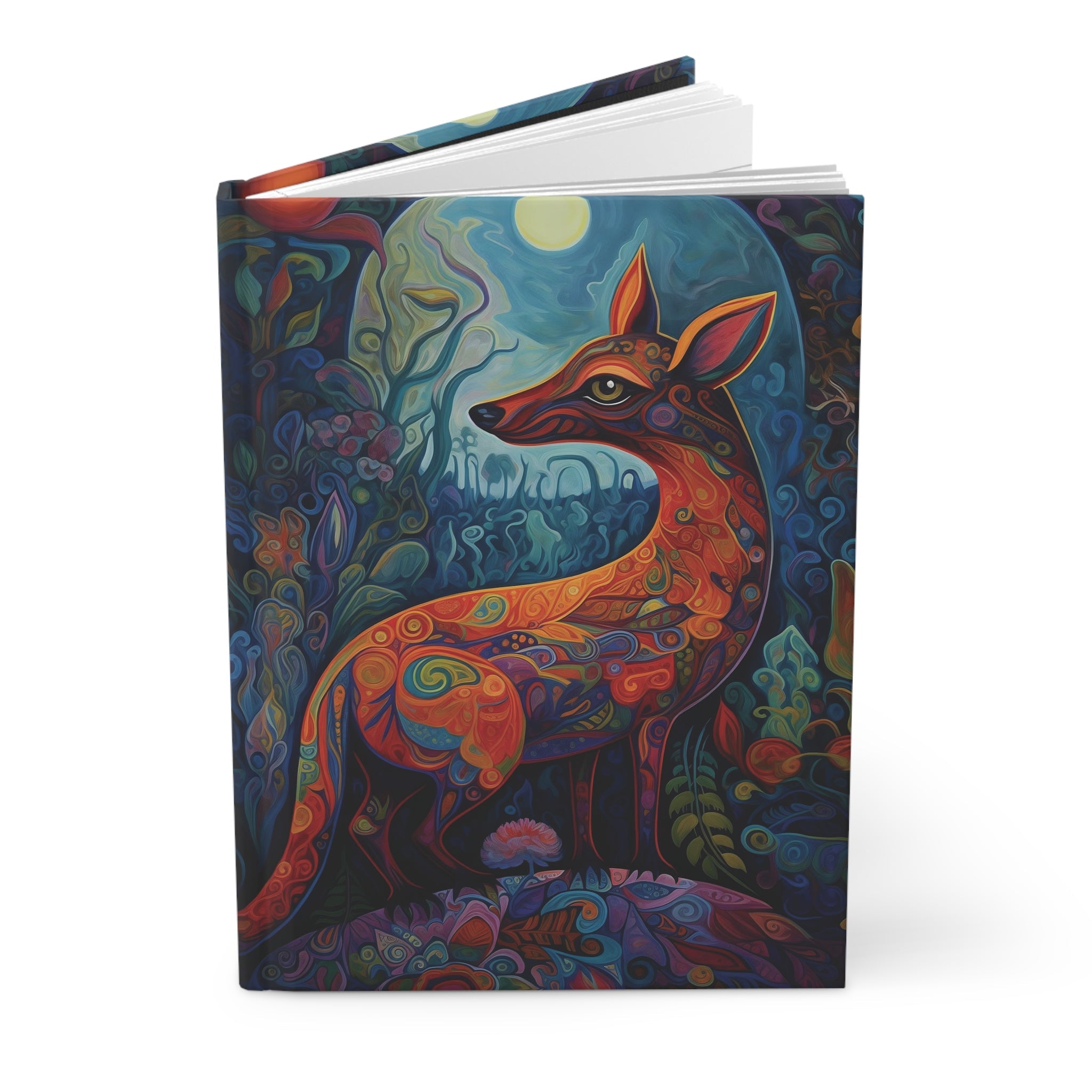 Psychedelic Fox Hardcover Journal - FNKY ROOSTER DESIGNS