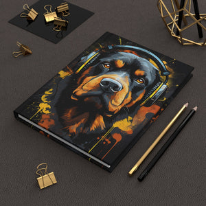Rottweiler Rumble Street Art Hardcover Journal Great gift for Dog lovers (Gratitude / Manifesting / Affirmation) - FNKY ROOSTER DESIGNS