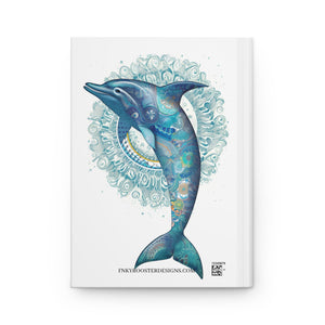 Sacred Dolphin Hardcover Journal (Back to School / Gratitude / Manifesting Journal) - FNKY ROOSTER DESIGNS