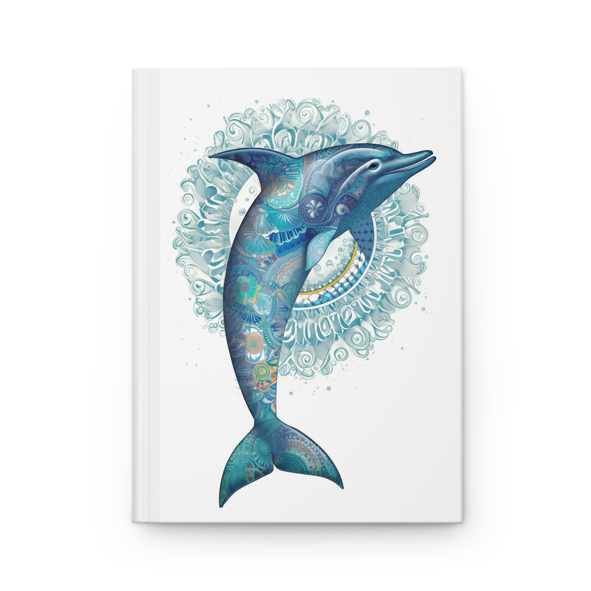 Sacred Dolphin Hardcover Journal (Back to School / Gratitude / Manifesting Journal) - FNKY ROOSTER DESIGNS
