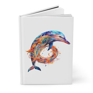 Sacred Dolphin Hardcover Journal (Back to School / Gratitude / Manifesting Journal) - FNKY ROOSTER DESIGNS