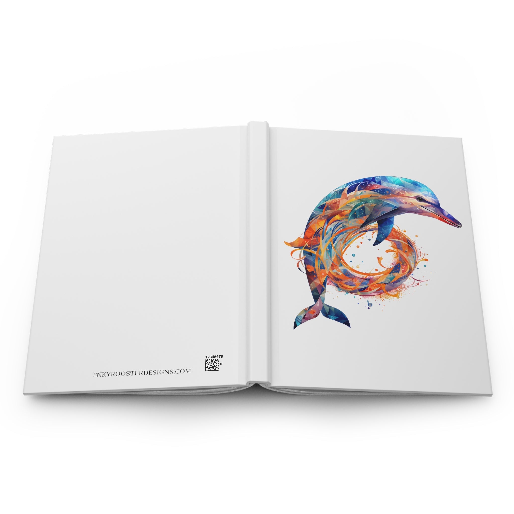 Sacred Dolphin Hardcover Journal (Back to School / Gratitude / Manifesting Journal) - FNKY ROOSTER DESIGNS