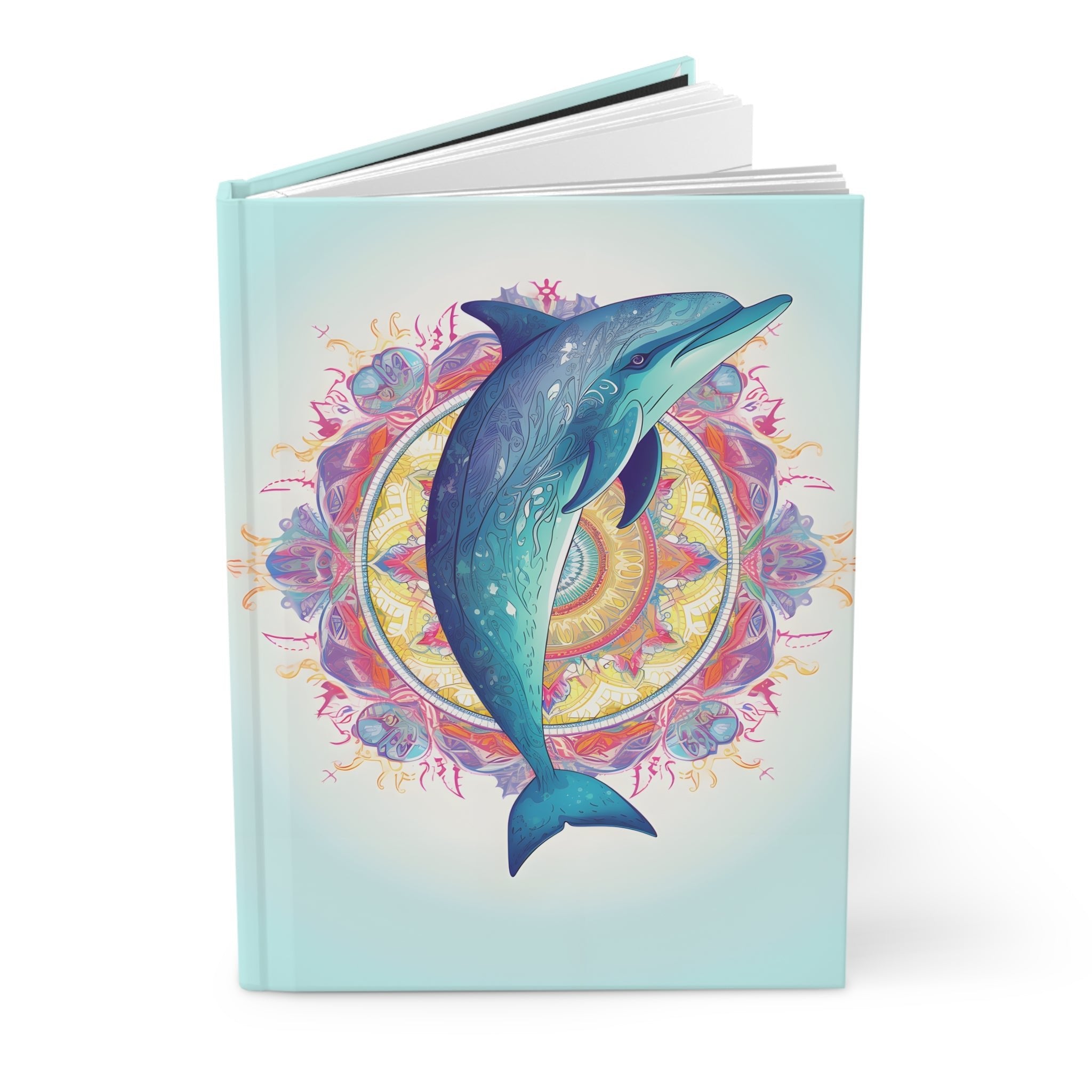 Sacred Dolphin Hardcover Journal (Back to School / Gratitude / Manifesting Journal) - FNKY ROOSTER DESIGNS