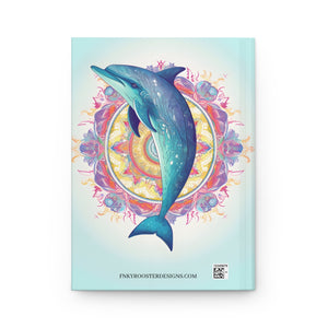 Sacred Dolphin Hardcover Journal (Back to School / Gratitude / Manifesting Journal) - FNKY ROOSTER DESIGNS