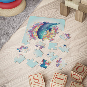 Sacred Dolphin Kids' Puzzle, 30 - Piece - FNKY ROOSTER DESIGNS