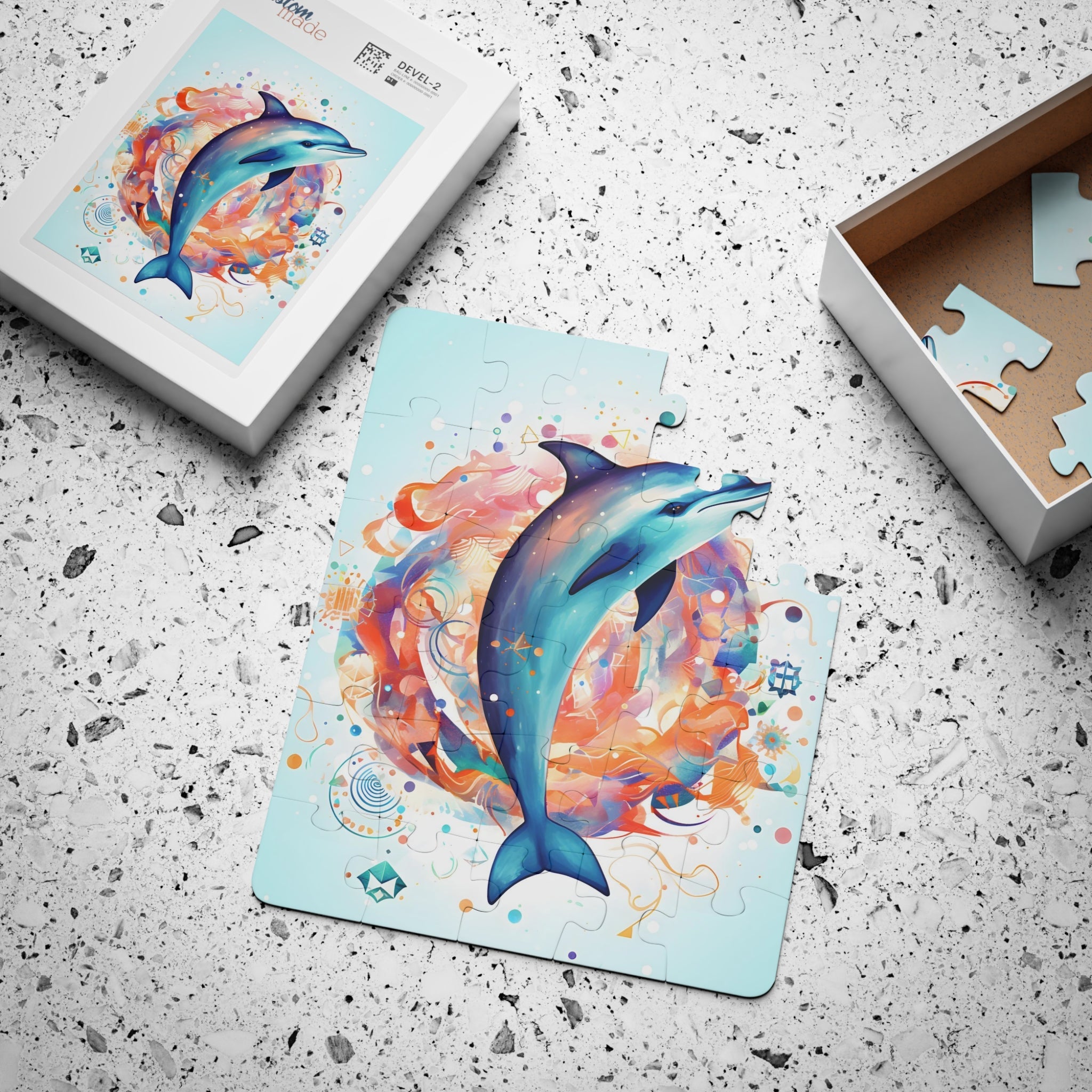 Sacred Dolphin Kids' Puzzle, 30 - Piece - FNKY ROOSTER DESIGNS