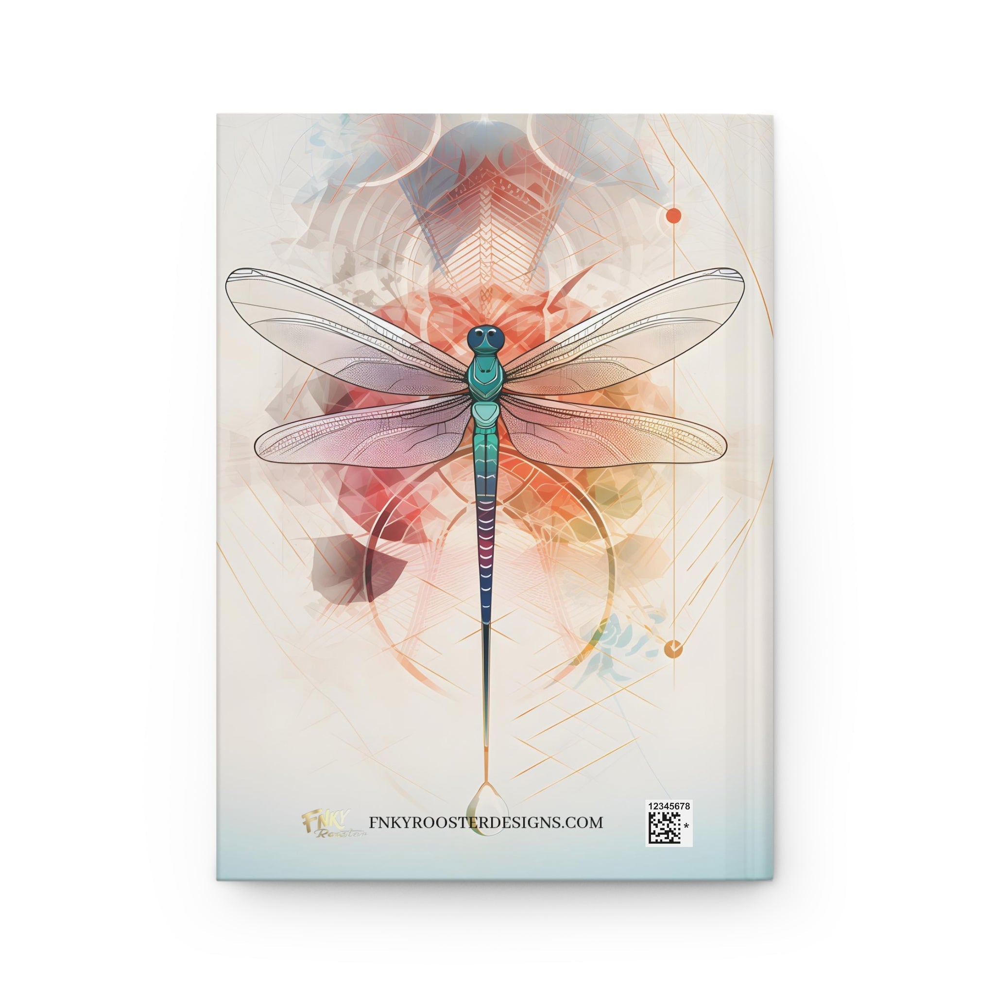 Sacred dragonfly Hardcover Journal (Back to School / Gratitude / Manifesting Journal) - FNKY ROOSTER DESIGNS