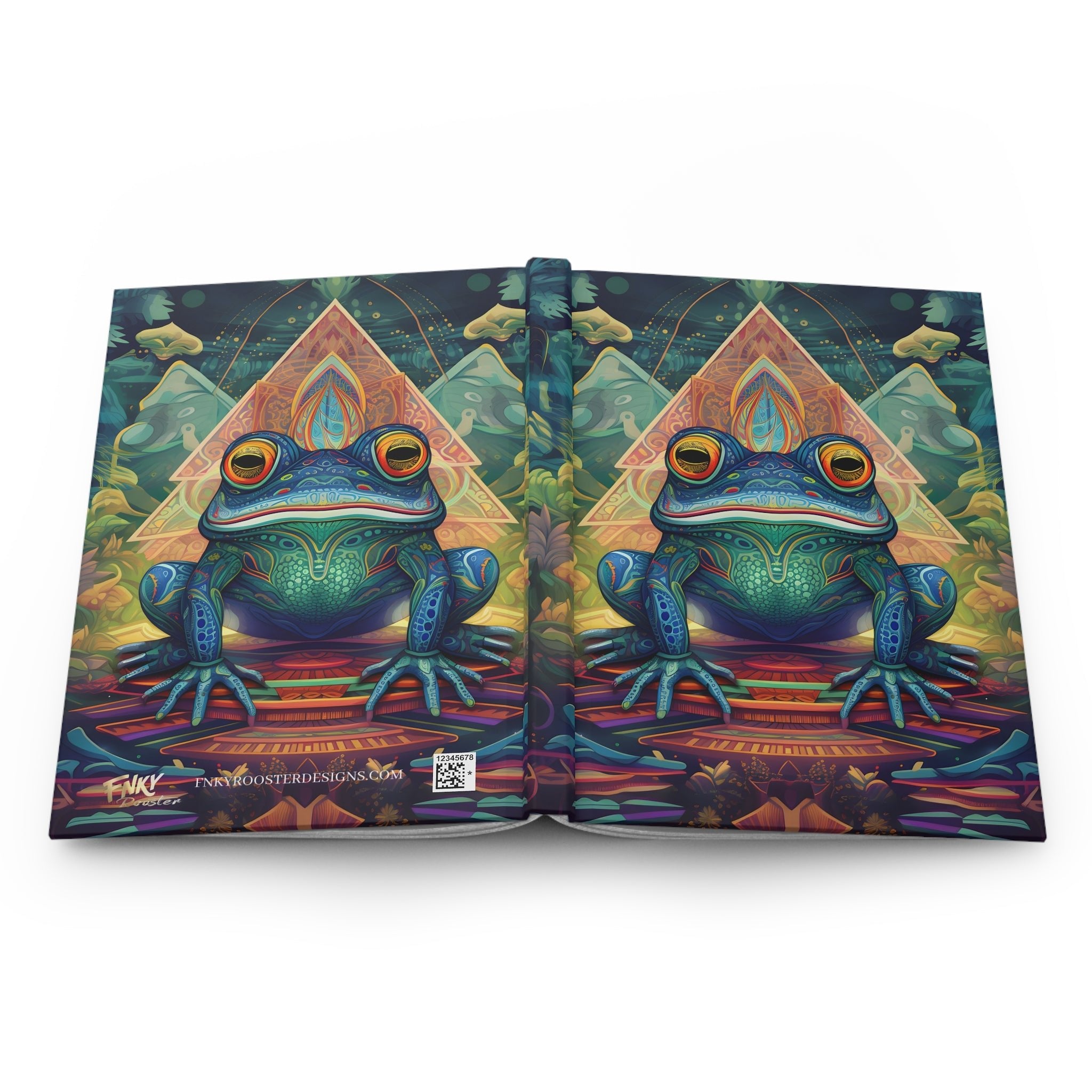Sacred Frog Hardcover Matte Journal - FNKY ROOSTER DESIGNS