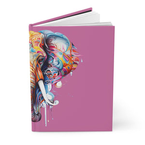 Sacred Geometric Elephant Hardcover Pink Journal (Back to School / Gratitude / Manifesting Journal) - FNKY ROOSTER DESIGNS