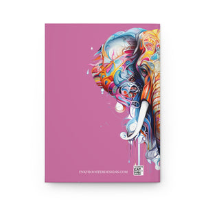 Sacred Geometric Elephant Hardcover Pink Journal (Back to School / Gratitude / Manifesting Journal) - FNKY ROOSTER DESIGNS