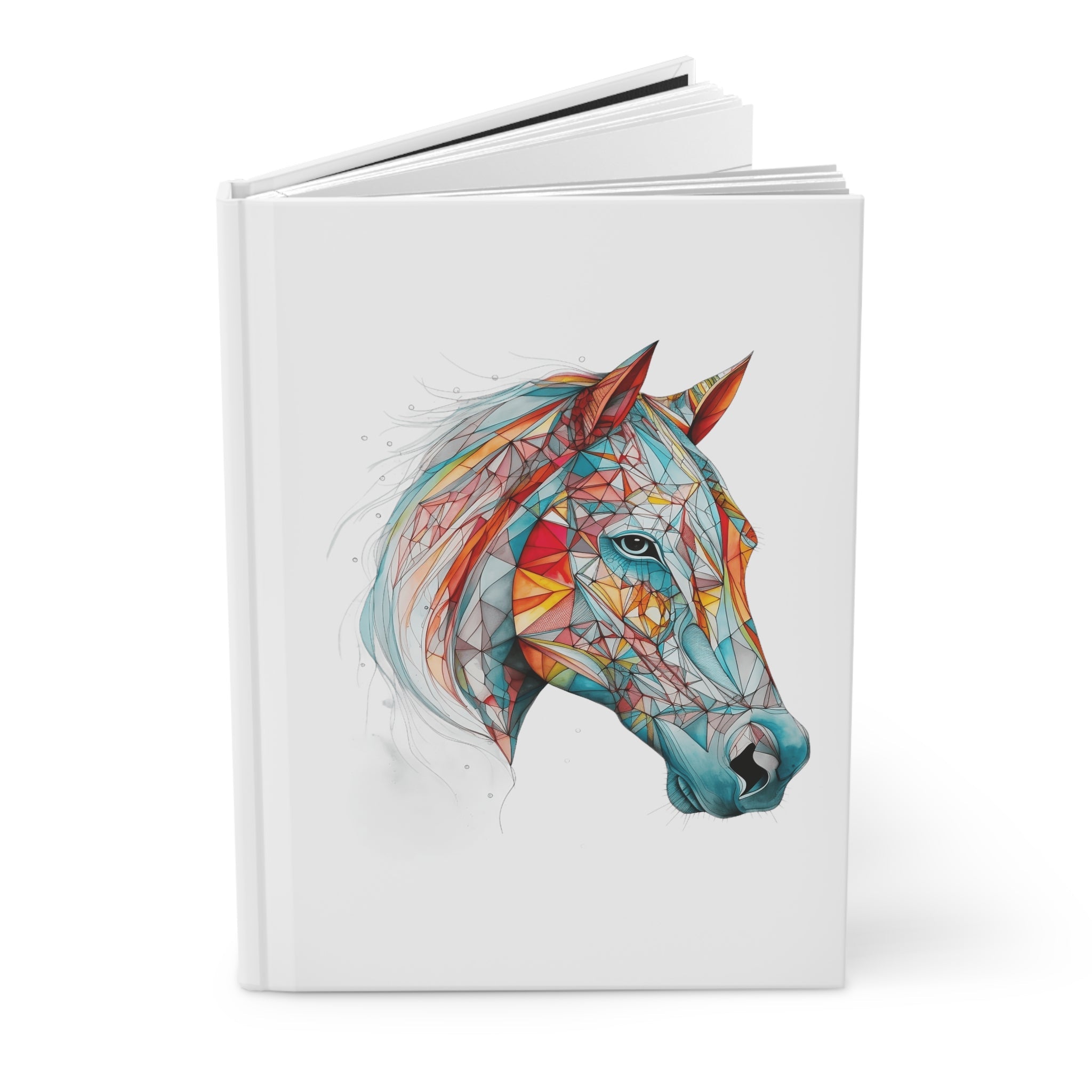 Sacred Geometric Horse Hardcover Journal (Back to School / Gratitude / Manifesting Journal) - FNKY ROOSTER DESIGNS