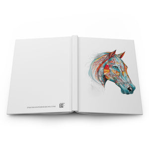 Sacred Geometric Horse Hardcover Journal (Back to School / Gratitude / Manifesting Journal) - FNKY ROOSTER DESIGNS