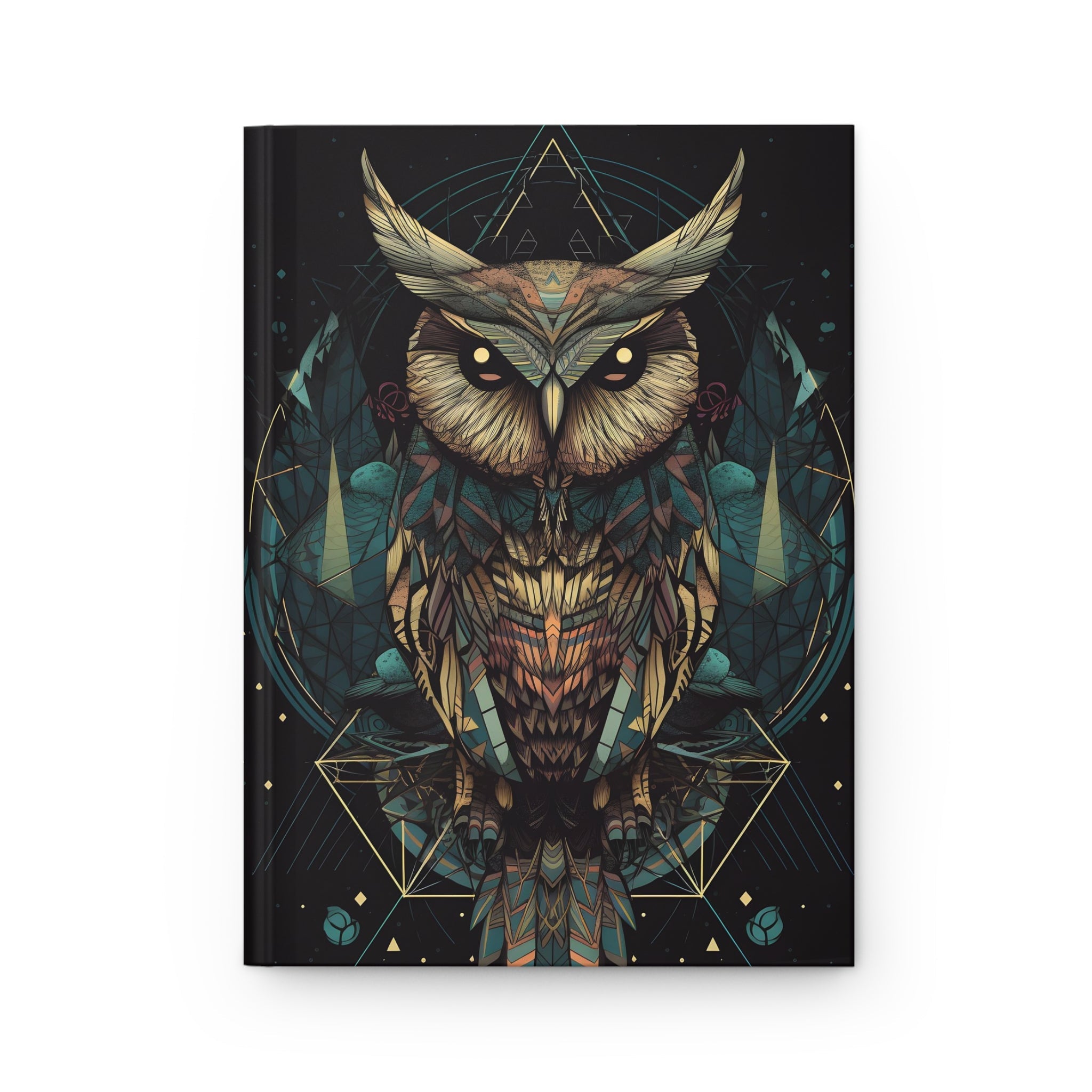 Sacred Geometric OWL Hardcover Journal (Back to School / Gratitude / Manifesting Journal) - FNKY ROOSTER DESIGNS