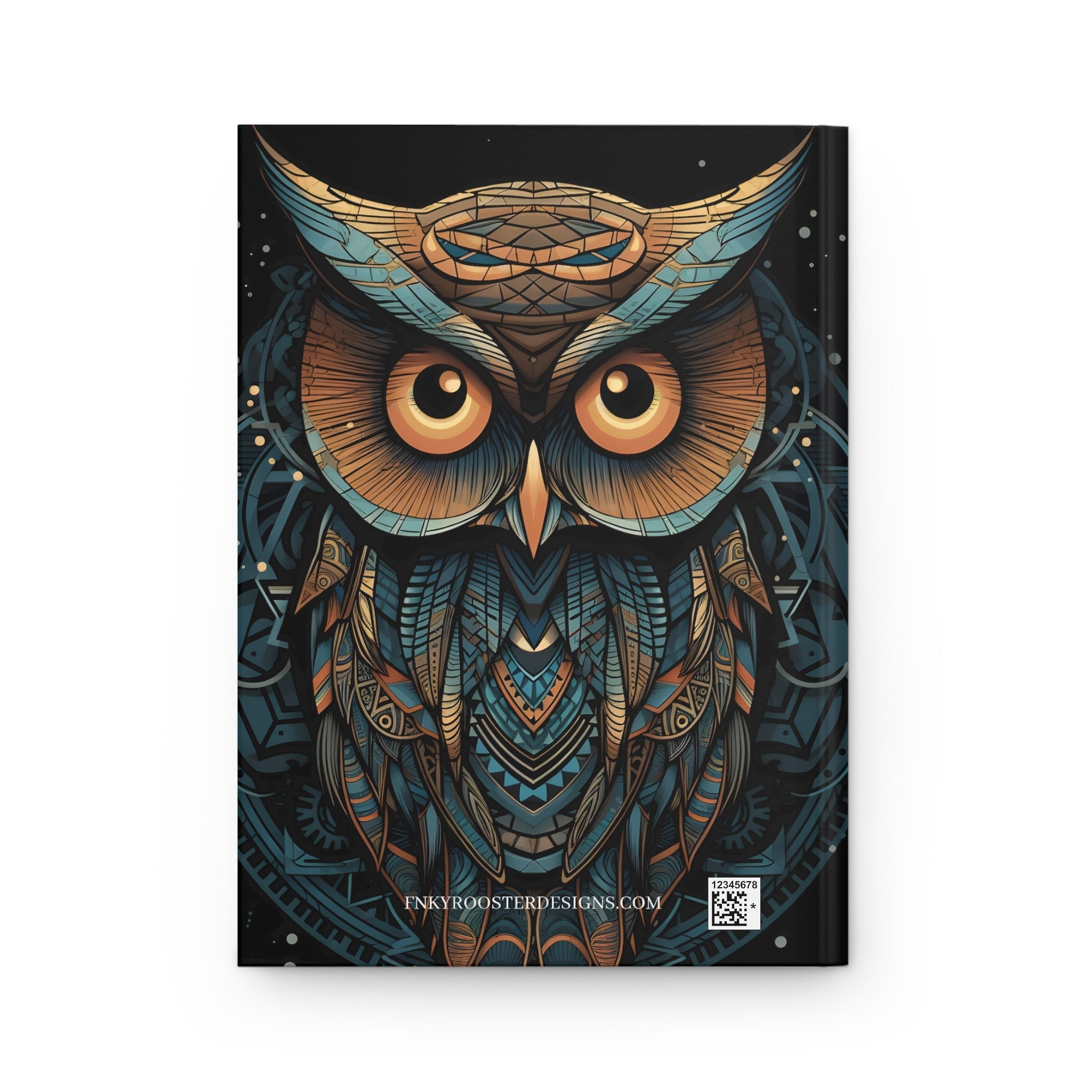Sacred Geometric OWL Hardcover Journal (Back to School / Gratitude / Manifesting Journal) - FNKY ROOSTER DESIGNS
