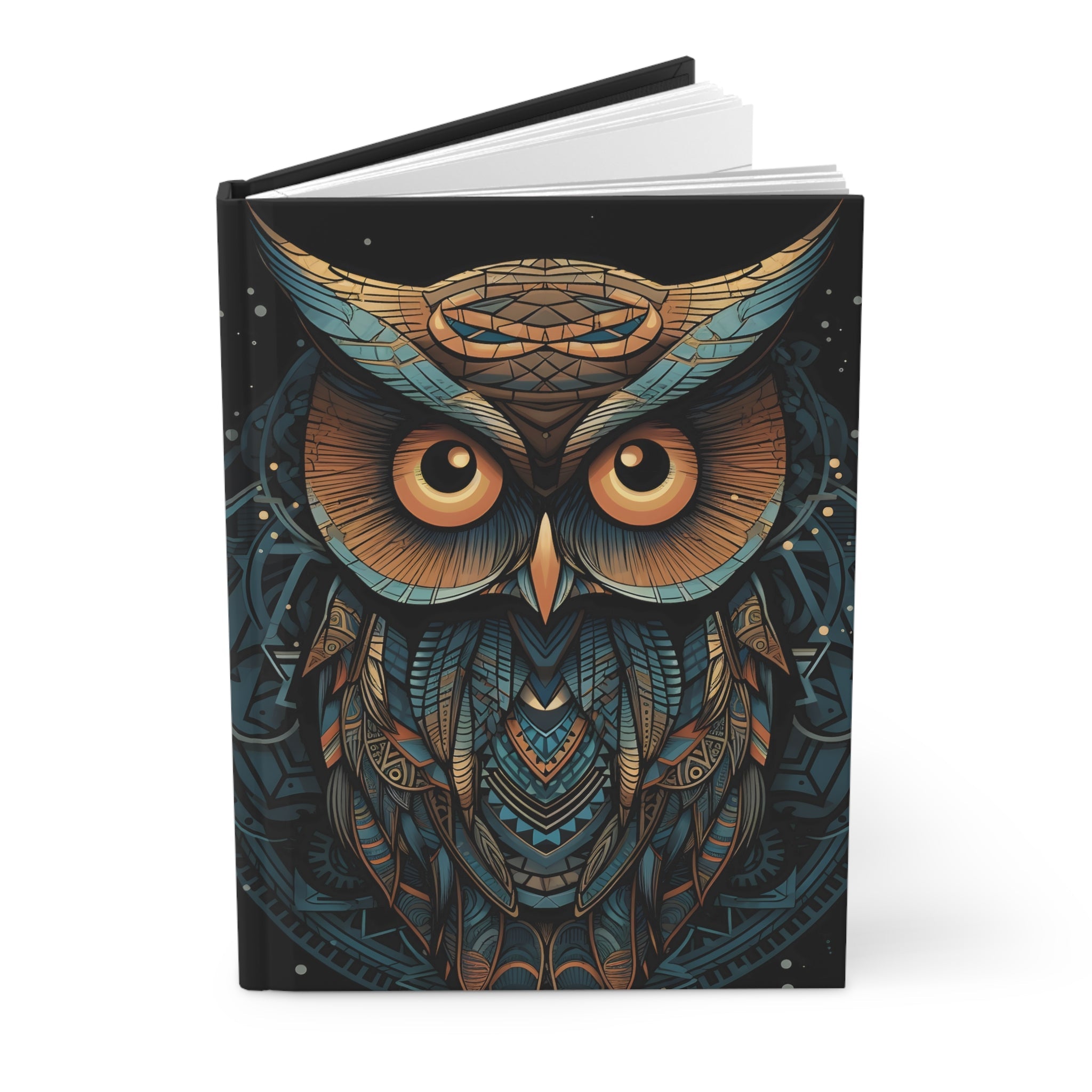 Sacred Geometric OWL Hardcover Journal (Back to School / Gratitude / Manifesting Journal) - FNKY ROOSTER DESIGNS