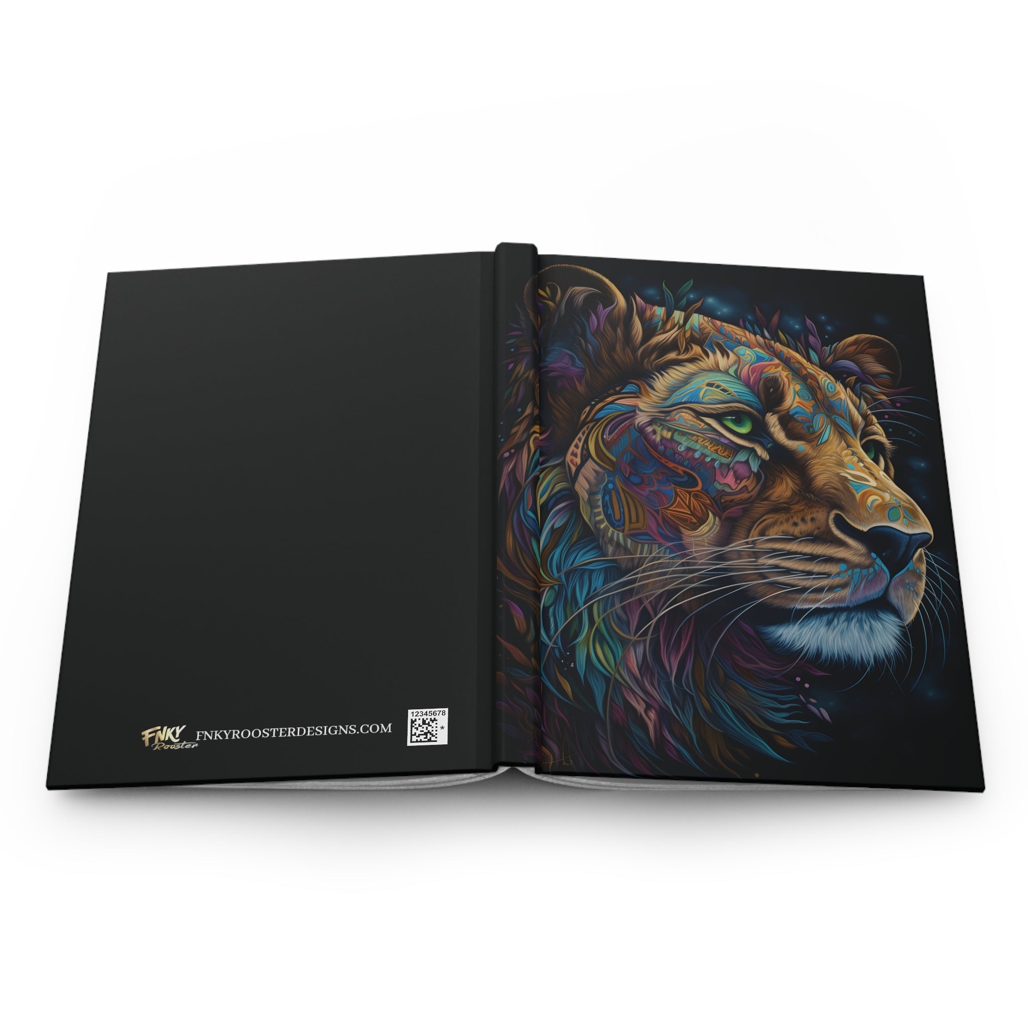 Sacred Lion Hardcover Journal (Back to School / Gratitude / Manifesting Journal) - FNKY ROOSTER DESIGNS