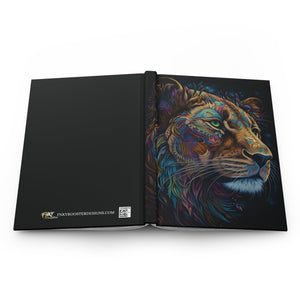 Sacred Lion Hardcover Journal (Back to School / Gratitude / Manifesting Journal) - FNKY ROOSTER DESIGNS