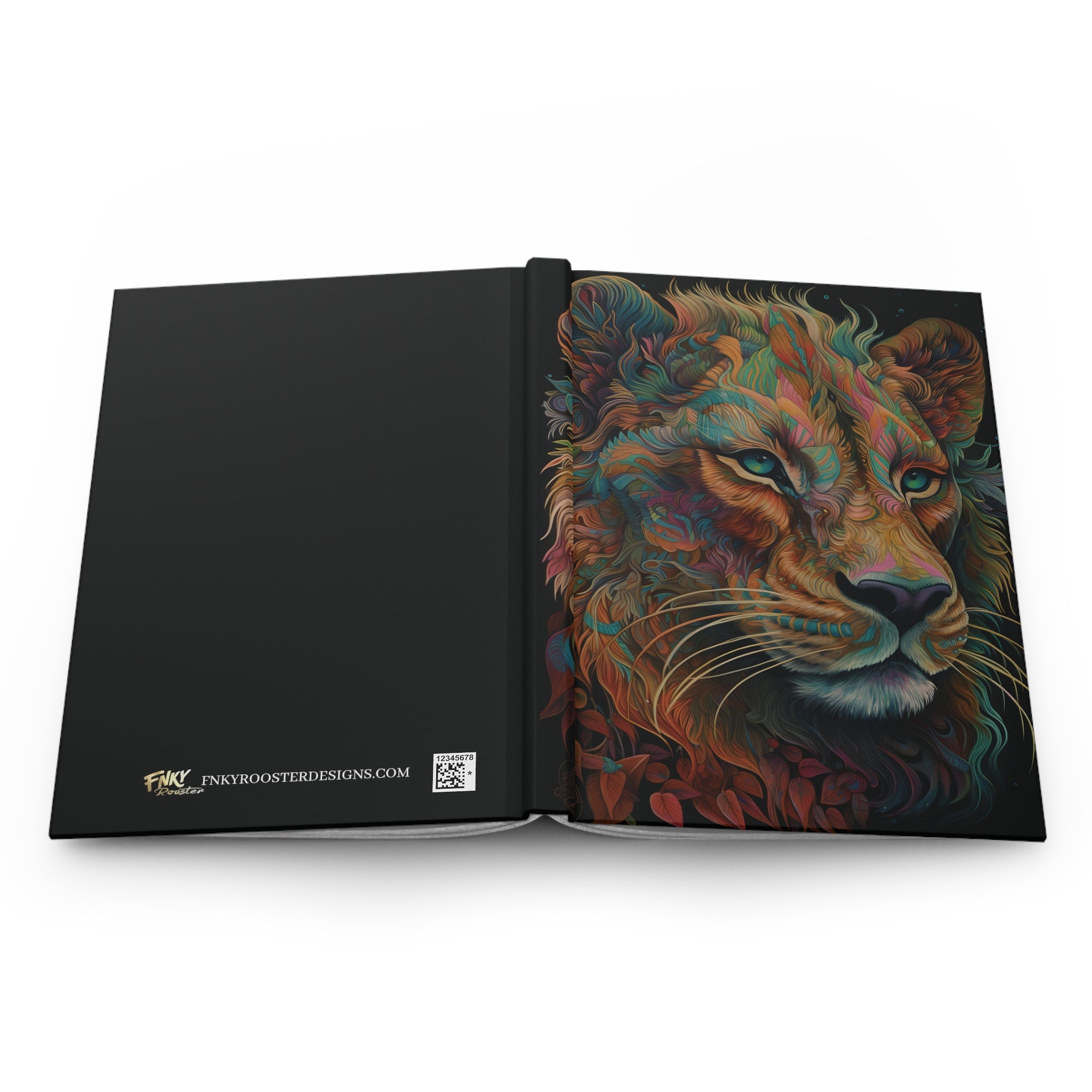 Sacred Lion Hardcover Journal (Back to School / Gratitude / Manifesting Journal) - FNKY ROOSTER DESIGNS