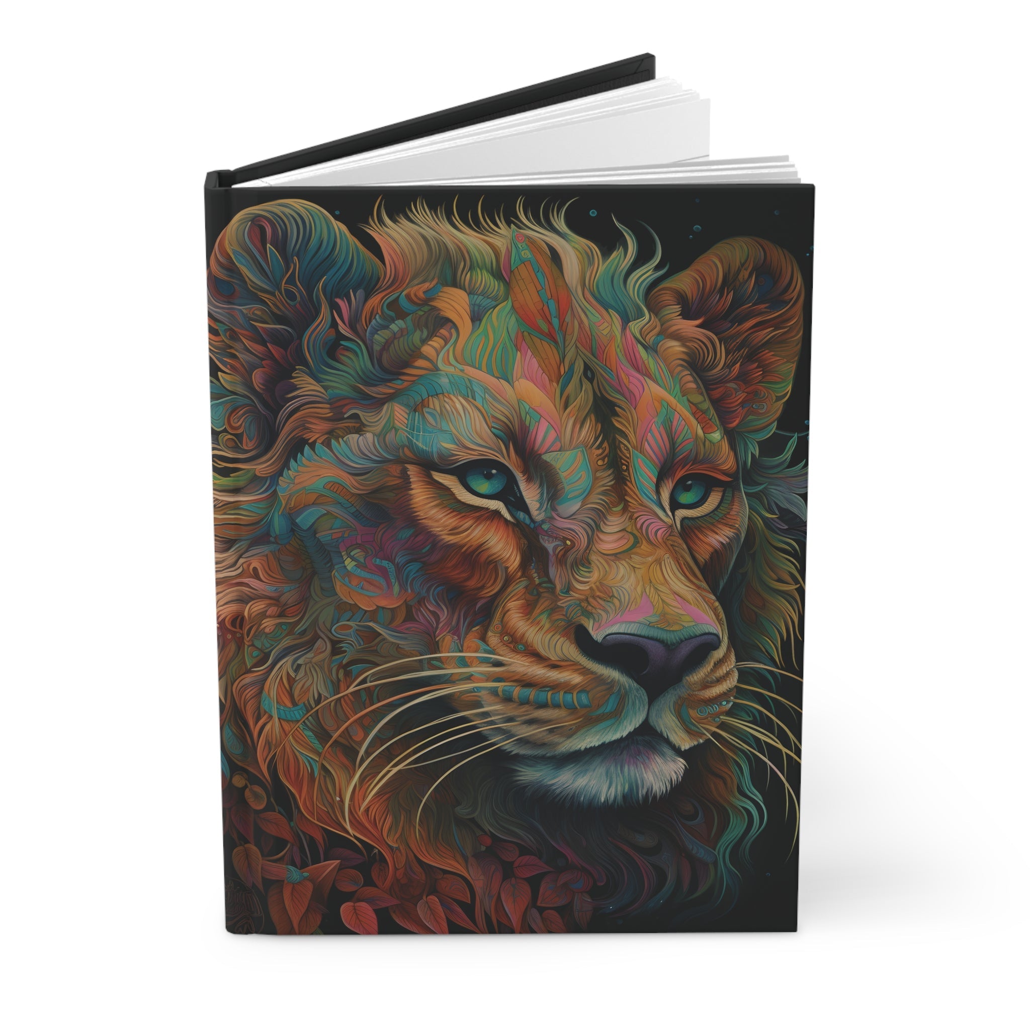 Sacred Lion Hardcover Journal (Back to School / Gratitude / Manifesting Journal) - FNKY ROOSTER DESIGNS