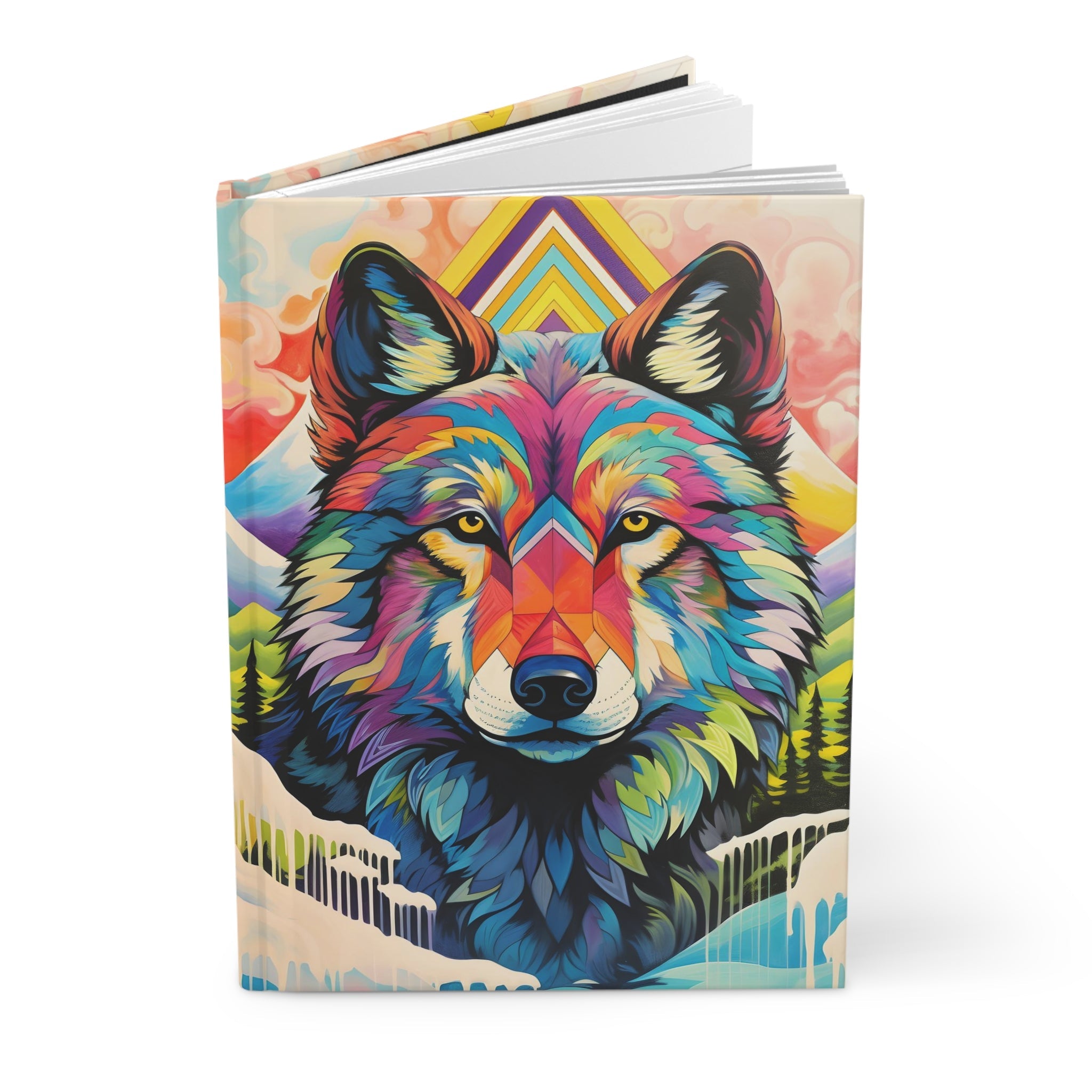 Sacred Mystical Wolf Gratitude Journal for Manifesting Dreams, Affirmations, and Daily Mindfulness Practice - FNKY ROOSTER DESIGNS
