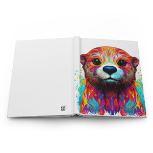 Sacred Otter Black Hardcover Journal (Back to School / Gratitude / Manifesting Journal) - FNKY ROOSTER DESIGNS