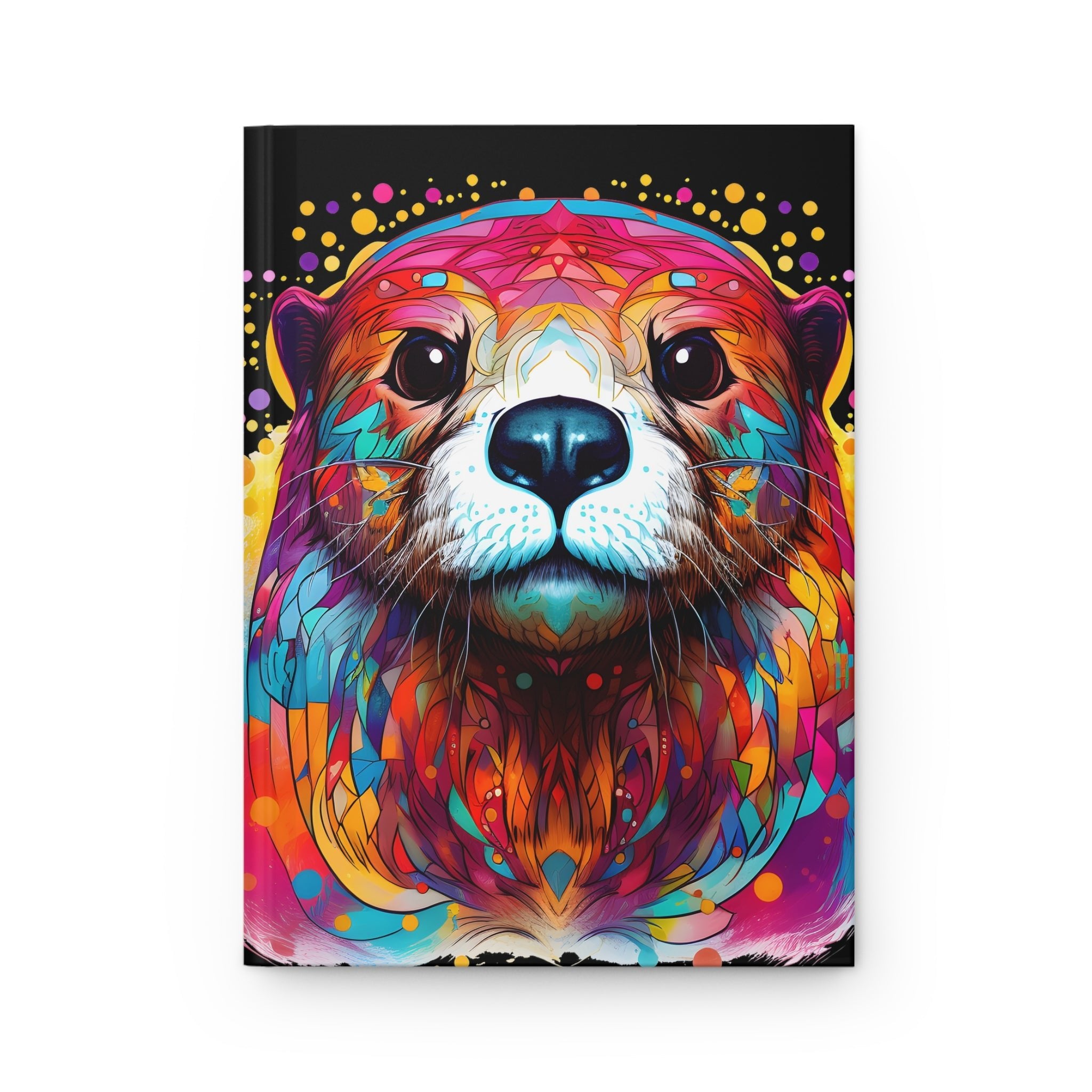 Sacred Otter Black Hardcover Journal (Back to School / Gratitude / Manifesting Journal) - FNKY ROOSTER DESIGNS