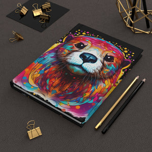 Sacred Otter Black Hardcover Journal (Back to School / Gratitude / Manifesting Journal) - FNKY ROOSTER DESIGNS