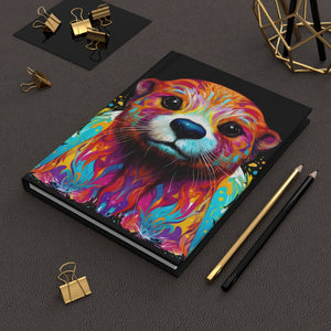 Sacred Otter Black Hardcover Journal (Back to School / Gratitude / Manifesting Journal) - FNKY ROOSTER DESIGNS