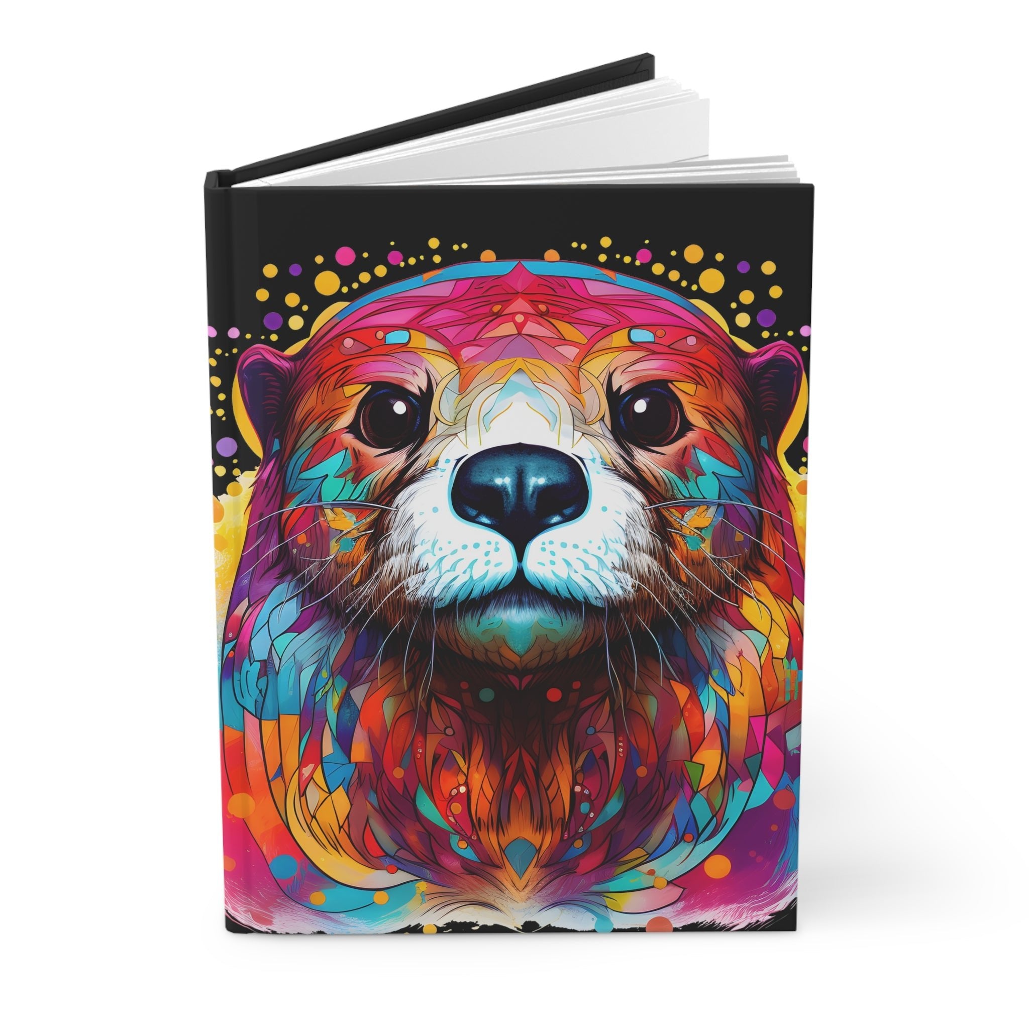 Sacred Otter Black Hardcover Journal (Back to School / Gratitude / Manifesting Journal) - FNKY ROOSTER DESIGNS