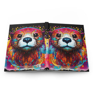 Sacred Otter Black Hardcover Journal (Back to School / Gratitude / Manifesting Journal) - FNKY ROOSTER DESIGNS
