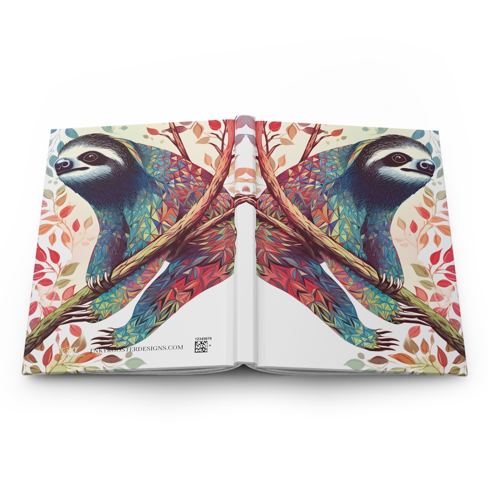 Sacred Sloth Hardcover Journal (Back to School / Gratitude / Manifesting Journal) - FNKY ROOSTER DESIGNS