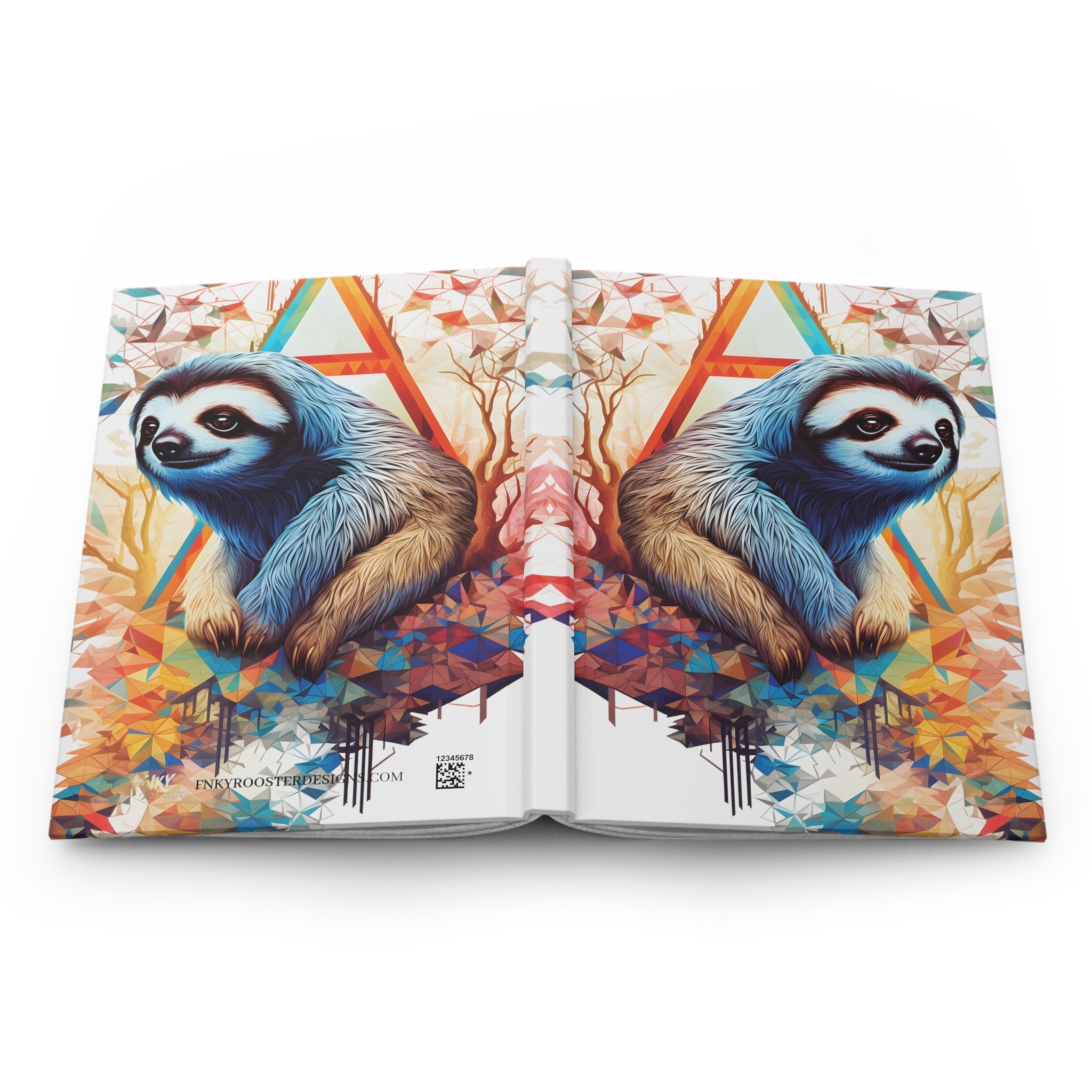 Sacred Sloth Hardcover Journal (Back to School / Gratitude / Manifesting Journal) - FNKY ROOSTER DESIGNS