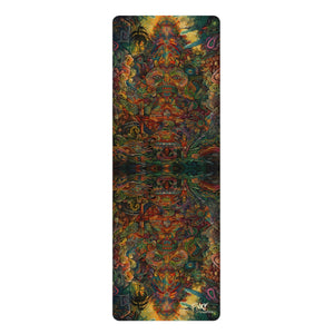 Sacred Visions Rubber Yoga Mat - FNKY ROOSTER DESIGNS
