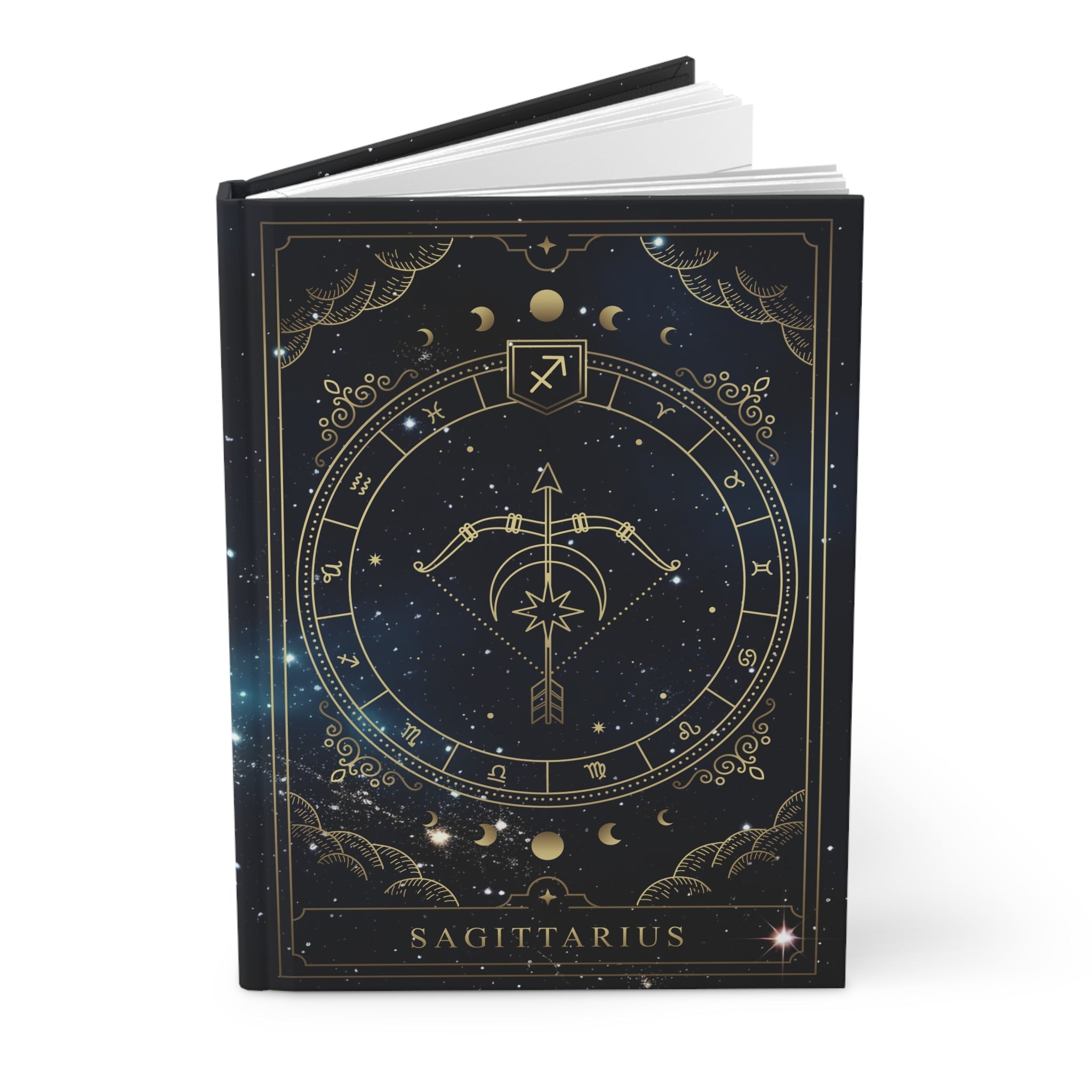 Sagittarius Horoscope Zodiac Matte Hardcover Journal – Rule Lined Pages for the Adventurous Sagittarius - FNKY ROOSTER DESIGNS