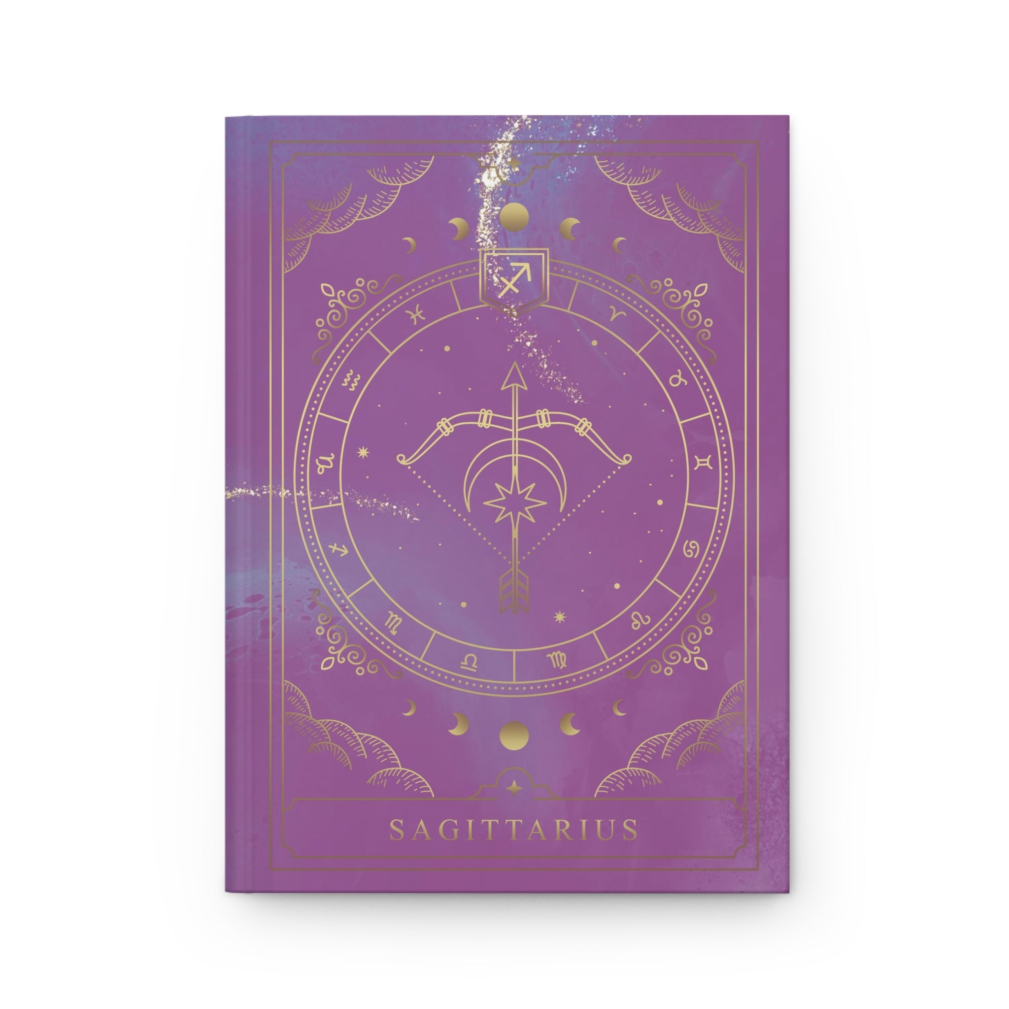 Sagittarius Horoscope Zodiac Matte Hardcover Journal – Rule Lined Pages for the Adventurous Sagittarius - FNKY ROOSTER DESIGNS
