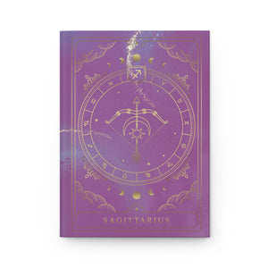 Sagittarius Horoscope Zodiac Matte Hardcover Journal – Rule Lined Pages for the Adventurous Sagittarius - FNKY ROOSTER DESIGNS