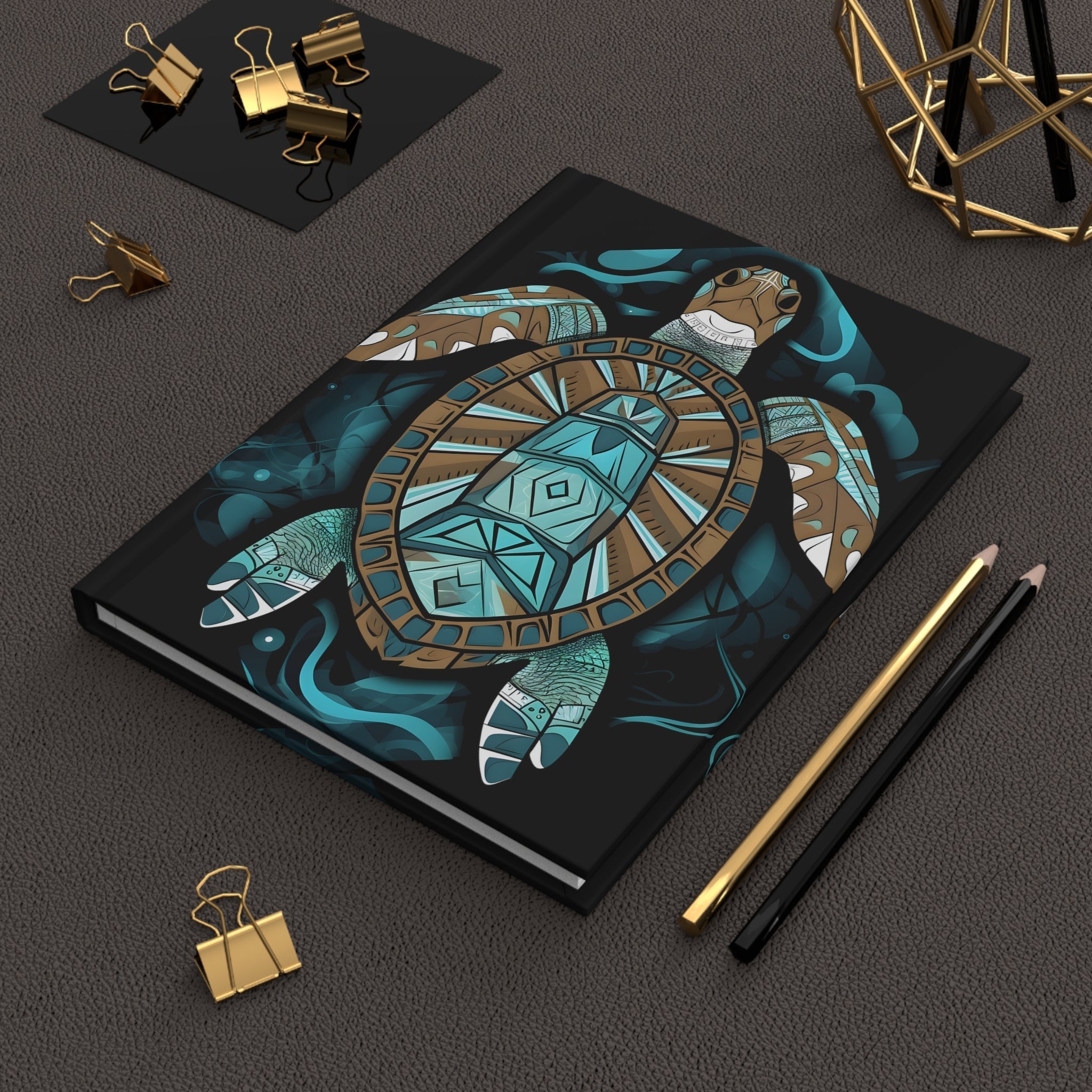 Sea Turtle Hard Cover Diary or Journal (Back to School / Gratitude / Manifesting Journal) - FNKY ROOSTER DESIGNS