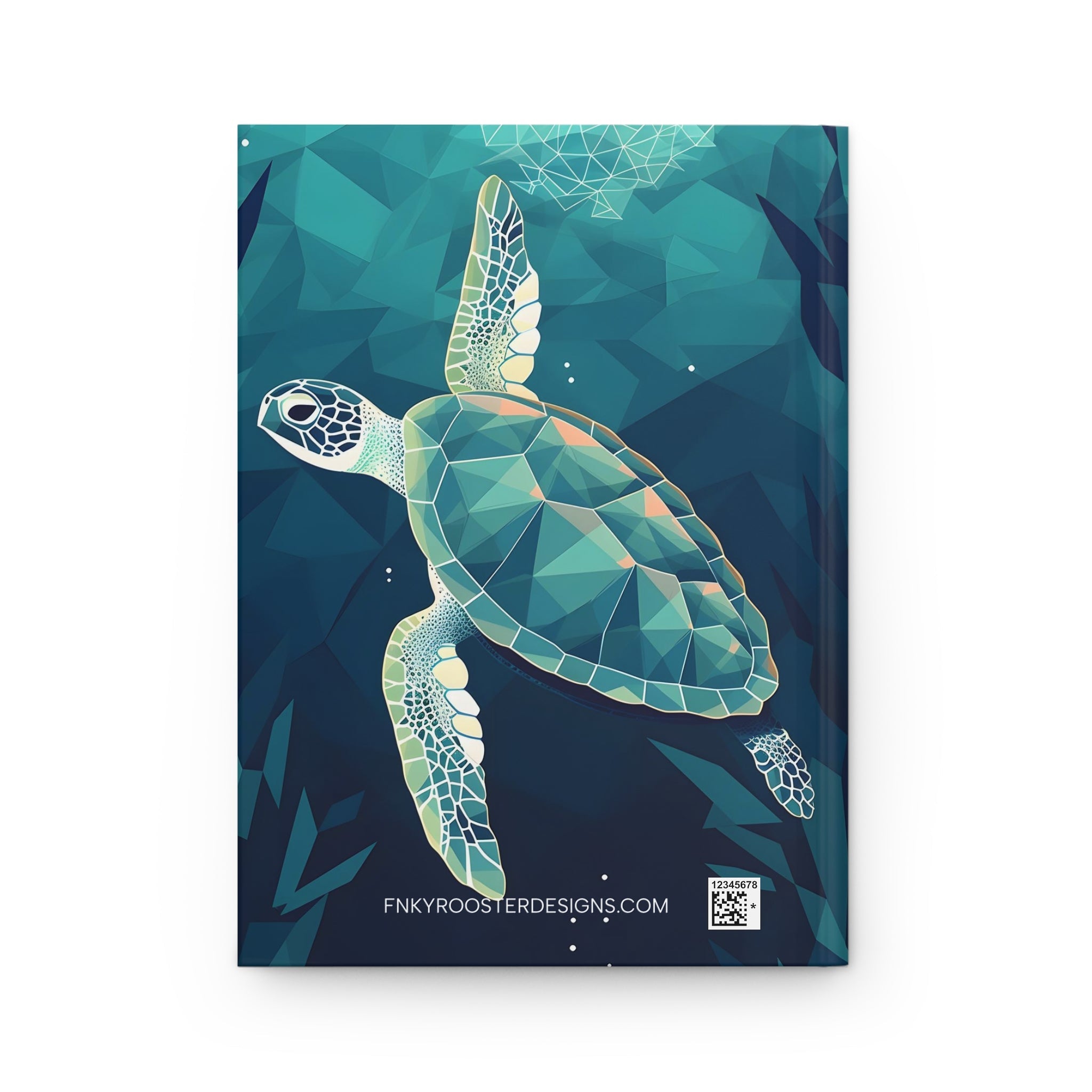 Sea Turtle Hard Cover Diary or Journal Sacred Geometric Design (Back to School / Gratitude / Manifesting Journal) - FNKY ROOSTER DESIGNS