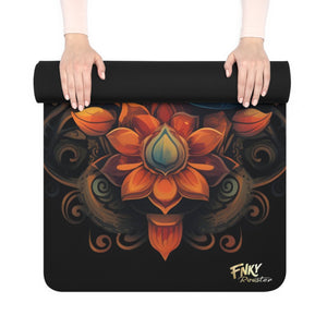 Spiritual Elephant Yoga Mat - 3mm Thick, Non - Slip Rubber Base, Microfiber Suede Surface - FNKY ROOSTER DESIGNS