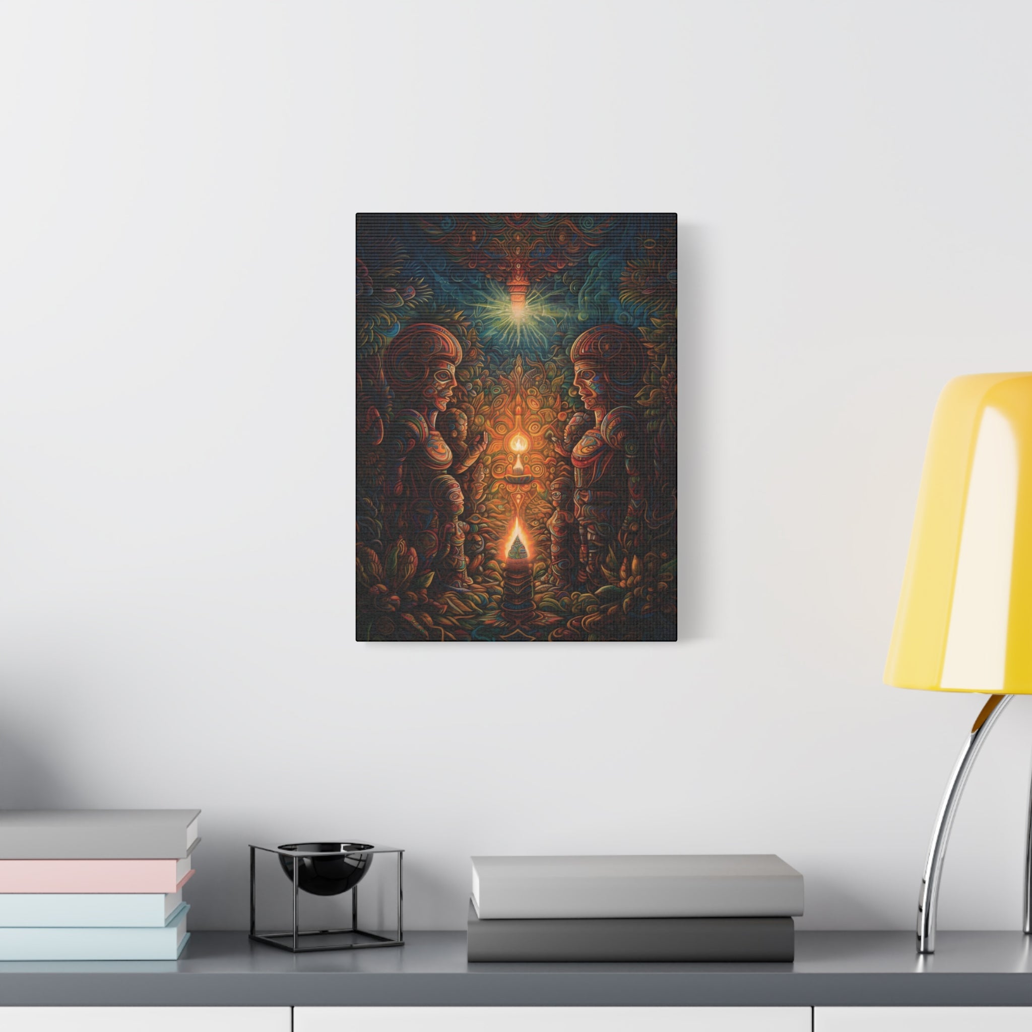 Teachers of the Light  1 Canvas Print - Spiritual Wall Art Canvas Stretched, 1.25'' - FNKY ROOSTER DESIGNS