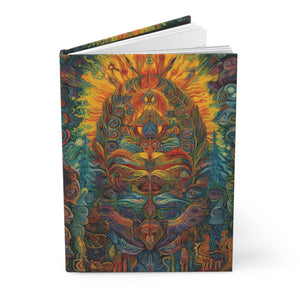 The Path Ayahuasca art Sacred Vision Hardcover Journal - FNKY ROOSTER DESIGNS