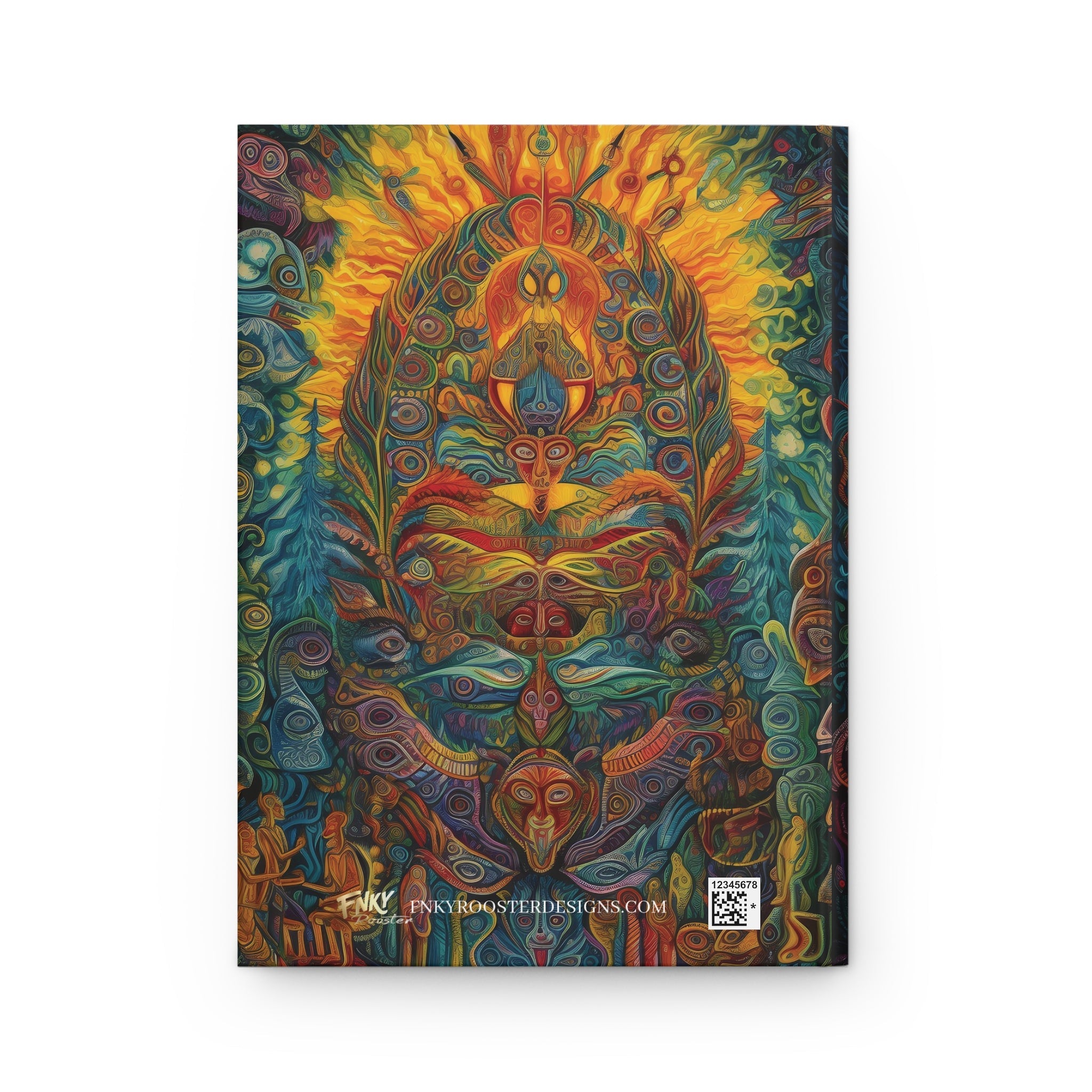 The Path Ayahuasca art Sacred Vision Hardcover Journal - FNKY ROOSTER DESIGNS