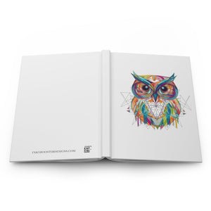 Vibrant Sacred OWL Hardcover Journal (Back to School / Gratitude / Manifesting Journal) - FNKY ROOSTER DESIGNS