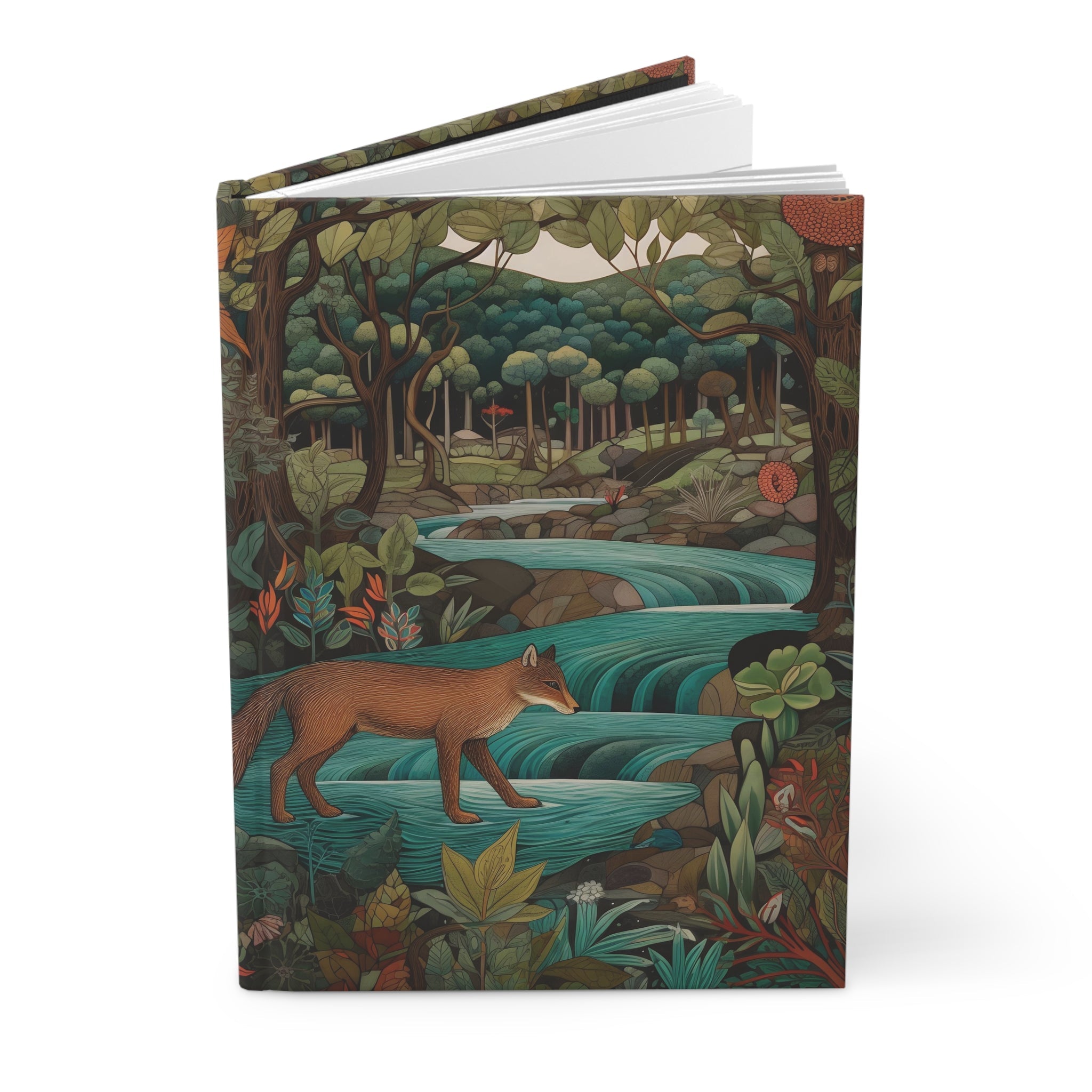 Woodland Fox Hardcover Journal - FNKY ROOSTER DESIGNS