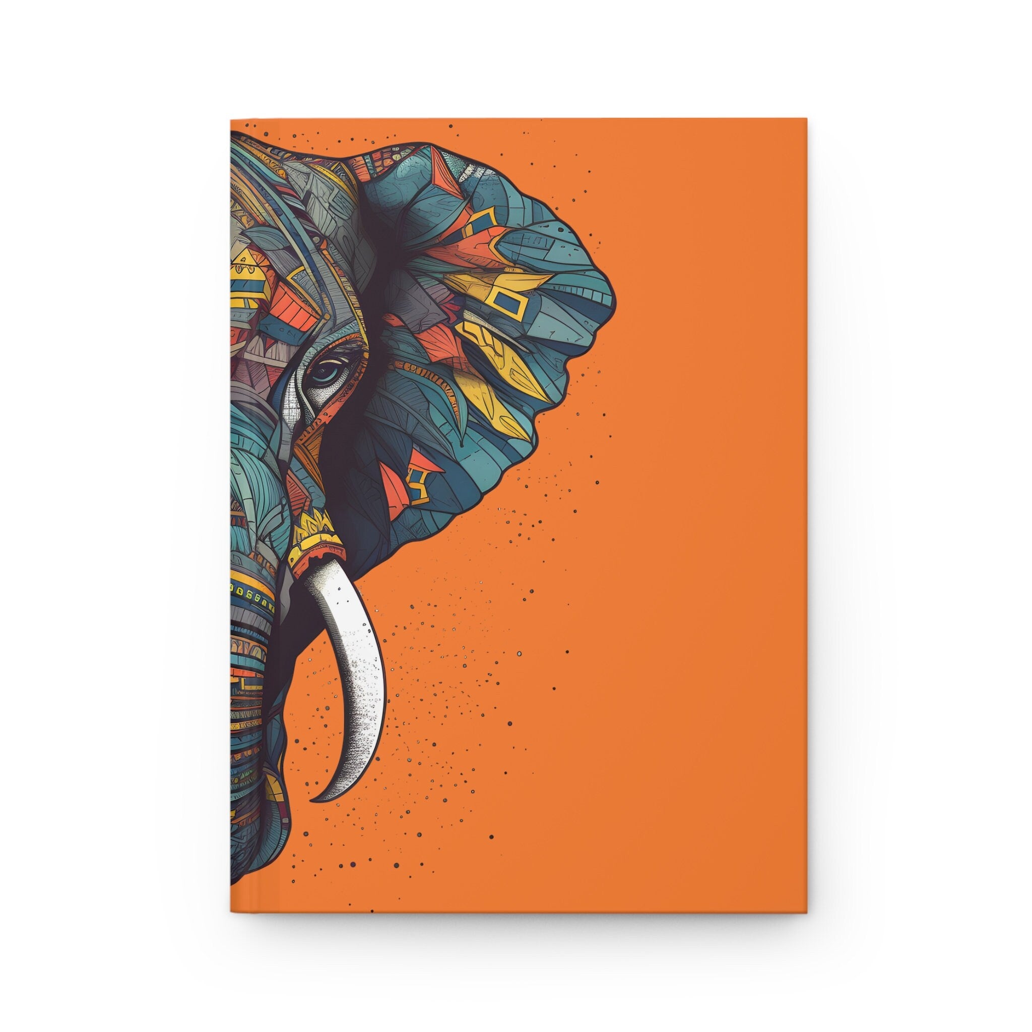 Tribal Elephant Hardcover Journal  Great Gift Idea (Back to School / Gratitude / Manifesting Journal)