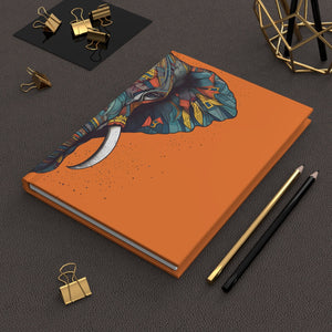 Tribal Elephant Hardcover Journal Great Gift Idea (Back to School / Gratitude / Manifesting Journal) - FNKY ROOSTER DESIGNS